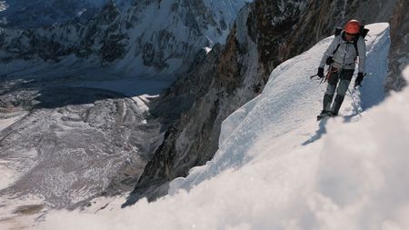 Professional climber walks on top of a Himalayan mountain. (Mandatory credit: Red Bull Media House)