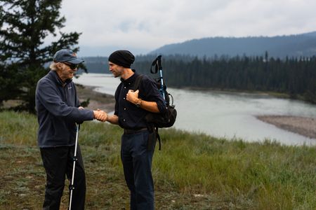 Sir Ranulph Fiennes and actor Joseph Fiennes talk by the lake in Jasper, B.C., as they revisit Ran’s 1971 expedition of Canada’s British Columbia. Amidst mountains and whale watching, Sir Ranulph Fiennes and his cousin Joseph Fiennes reflect on Ran’s epic life and his new challenge of life with Parkinson’s. (National Geographic)