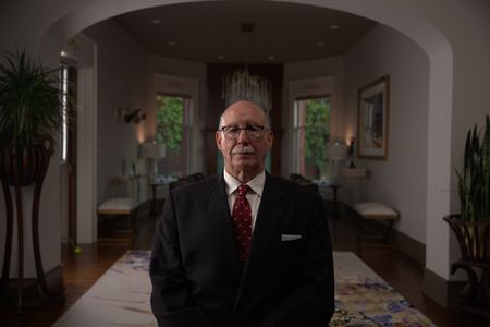 Investor Gil Kirk is pictured in a portrait made during the production of "Cursed Gold: A Shipwreck Scandal." In 1989, maverick scientist Tommy Thompson stuns the world by recovering three tons of gold from a shipwreck deep in the Atlantic Ocean. What follows is a 30-year story of adventure, deception, and personal turmoil, taking him from venerated celebrity to infamous fugitive, and finally a defiant prisoner who refuses to give up his gold. (National Geographic)