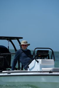 Gordon Ramsay on a boat in the Florida Keys. (National Geographic/Justin Mandel)