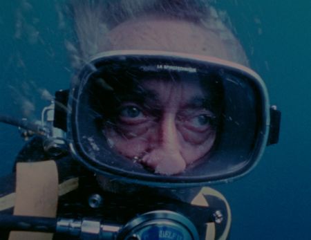 BECOMING COUSTEAU - Jacques Cousteau during a 1970 dive. (Credit: The Cousteau Society)