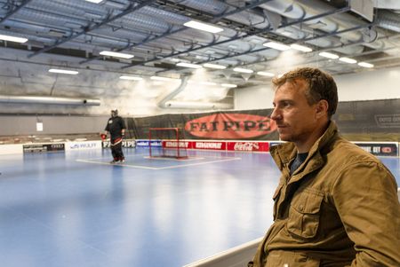 Arthur Williams investigates the dual use of the Merihaka civil defense shelter. A nuclear bunker in Helsinki's city center that can accommodate 6,000 people in emergency, that doubles as a sports hall. (National Geographic/Ciaran Henry)