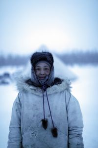 Agnes Hailstone ice fishing with her daughters and grandson on their families property during the winter season. (BBC Studios Reality Productions, LLC/Pedro Delbrey)