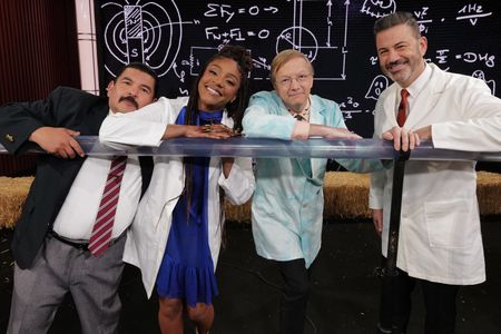 GUILLERMO RODRIGUEZ, TIFFANY HADDISH, "SCIENCE BOB" PFLUGFELDER, JIMMY KIMMEL