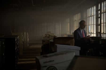 Lawyer Quintin Lindsmith is pictured working on case files during the production of "Cursed Gold: A Shipwreck Scandal." In 1989, maverick scientist Tommy Thompson stuns the world by recovering three tons of gold from a shipwreck deep in the Atlantic Ocean. What follows is a 30-year story of adventure, deception, and personal turmoil, taking him from venerated celebrity to infamous fugitive, and finally a defiant prisoner who refuses to give up his gold. (National Geographic)